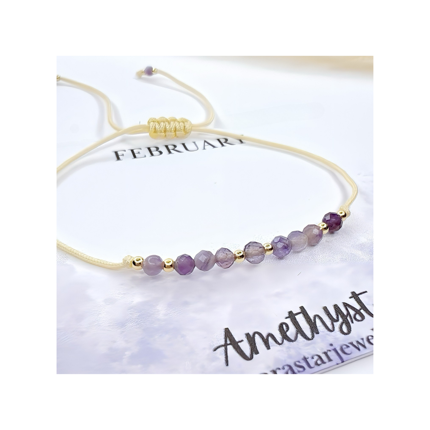 Amethyst Bracelet February Birthstone