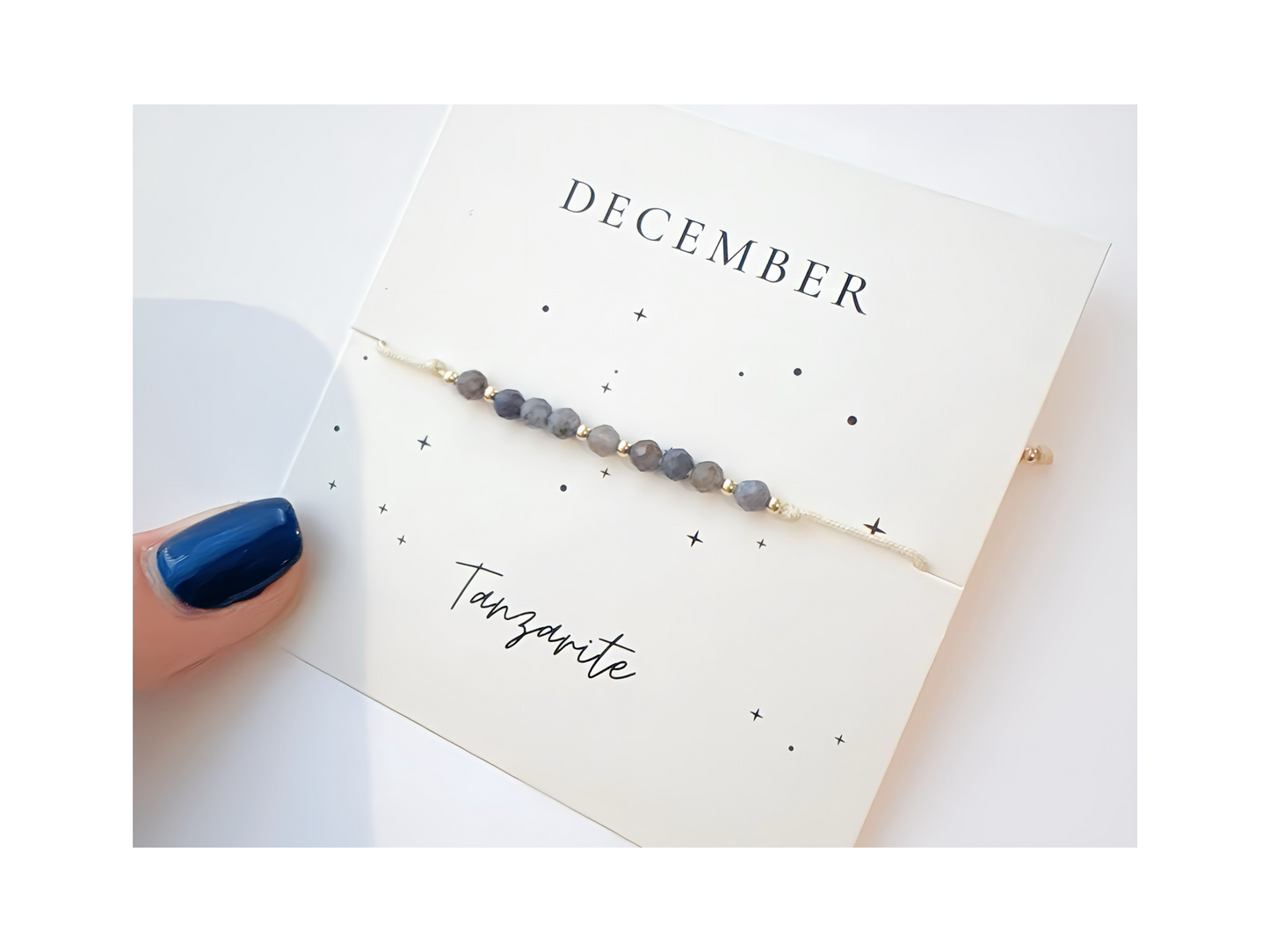 December Gemstone Bracelet-Tanzanite Birthstone