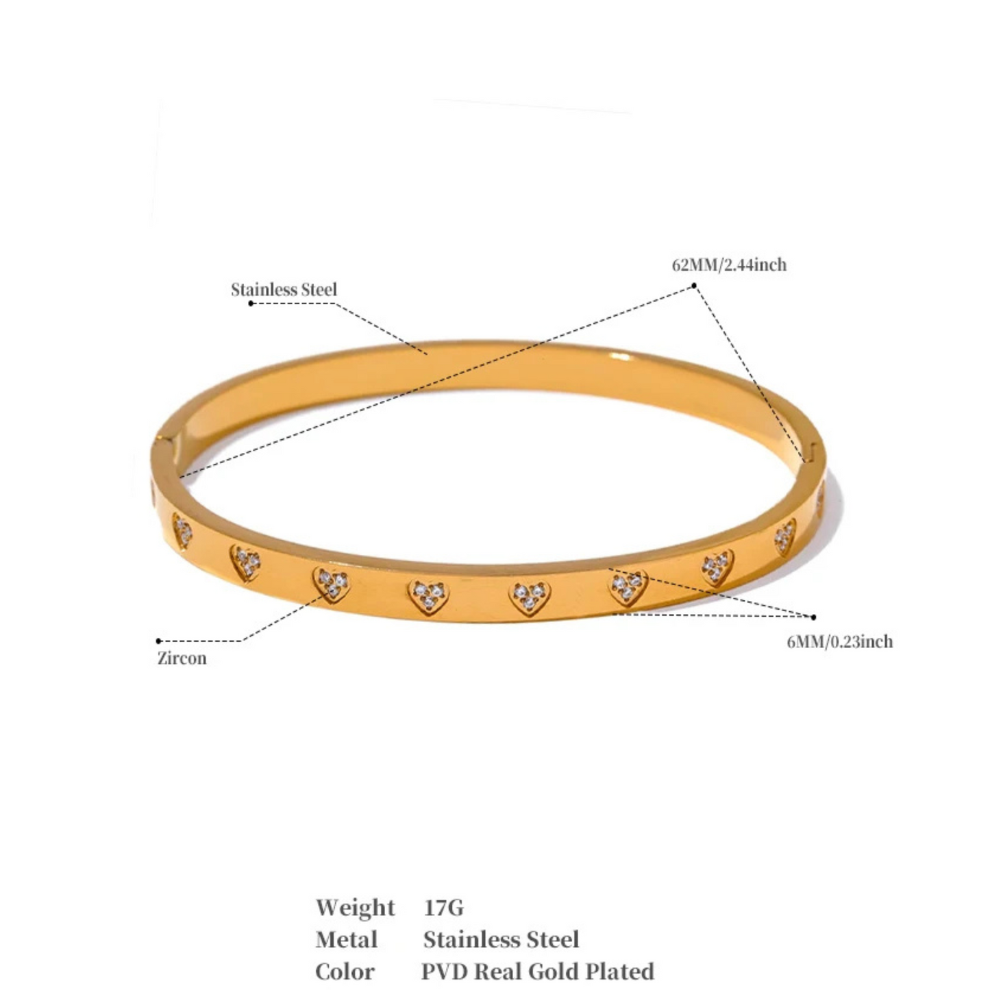 Heart Bangle