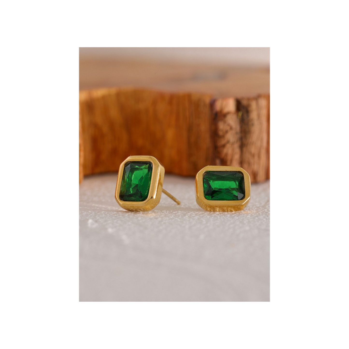 Gorg Green Gem Studs