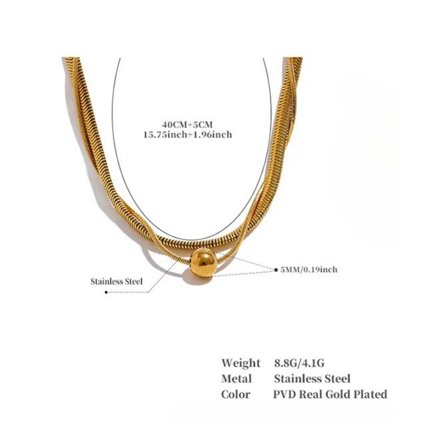 Layered Snake Chain