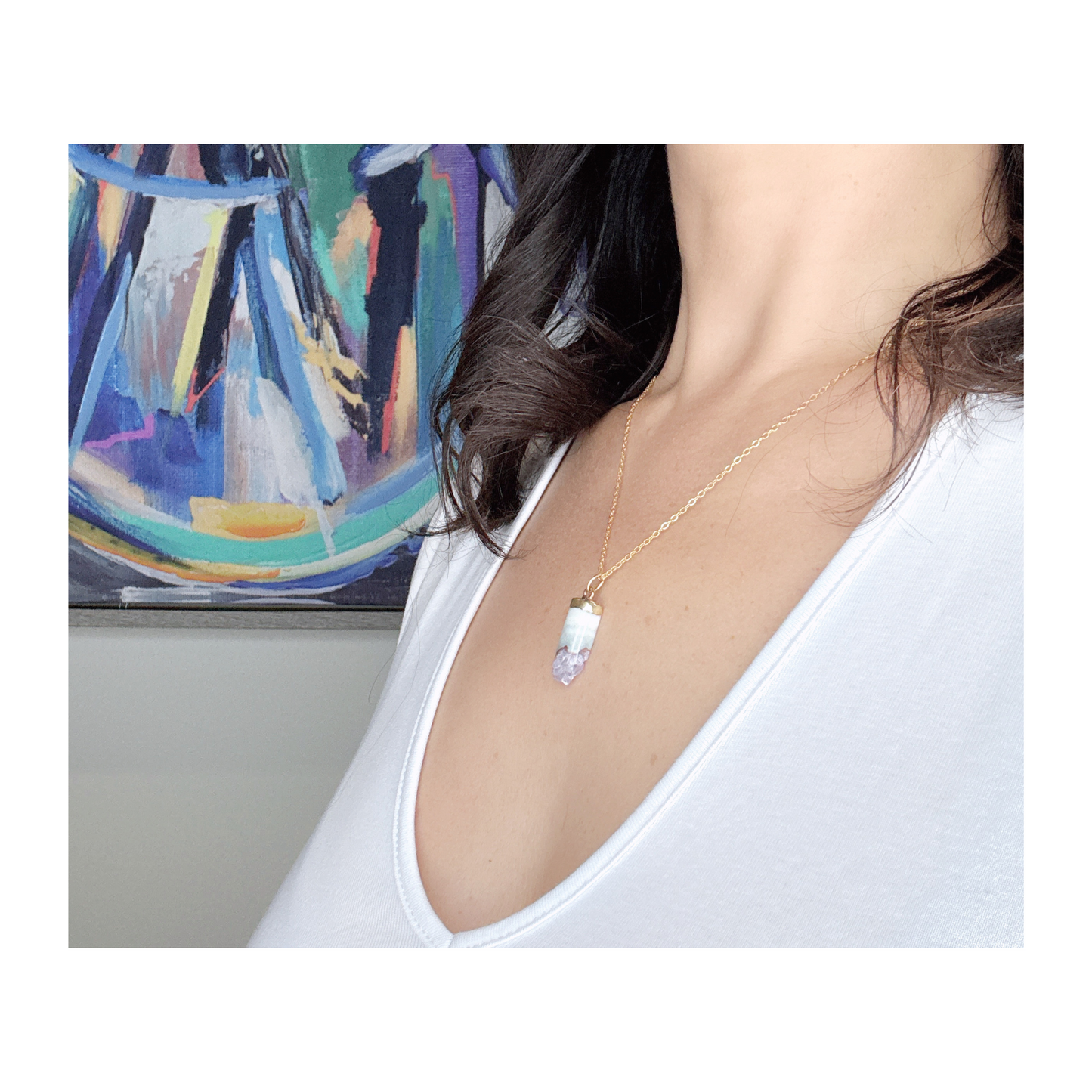 Amethyst Pendant Necklace