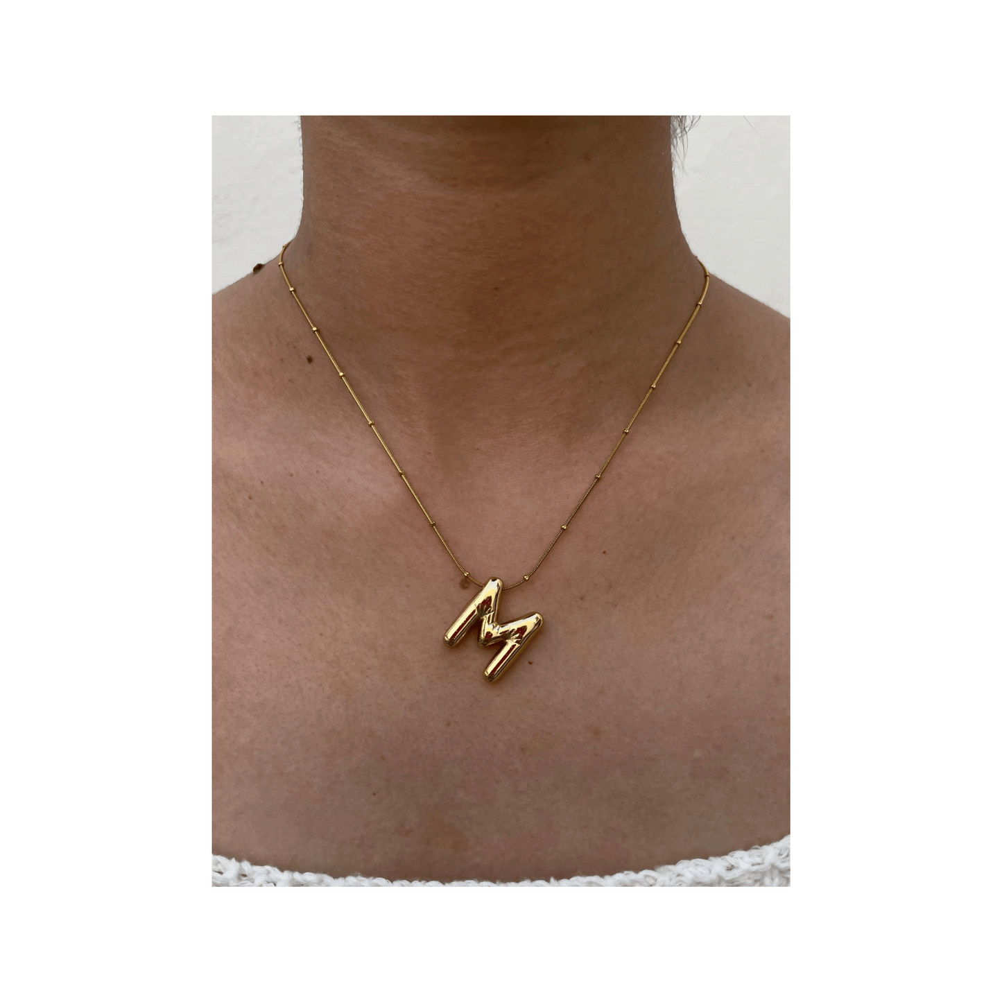 Balloon Bubble Initial Pendants