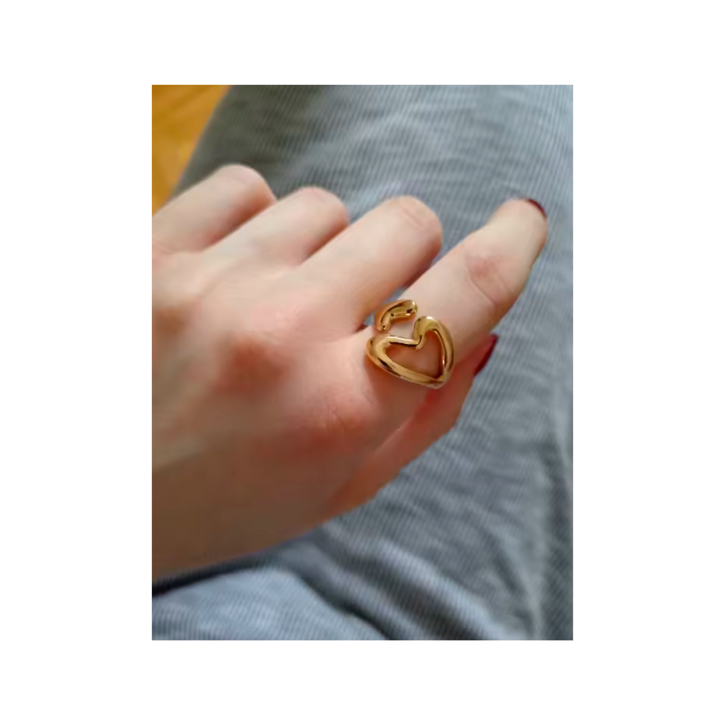 Open Wrap Heart Ring