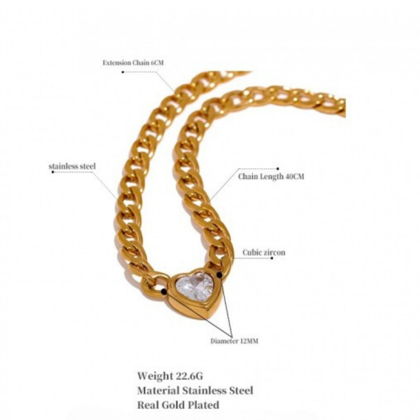 Gorgeous Heart Chain