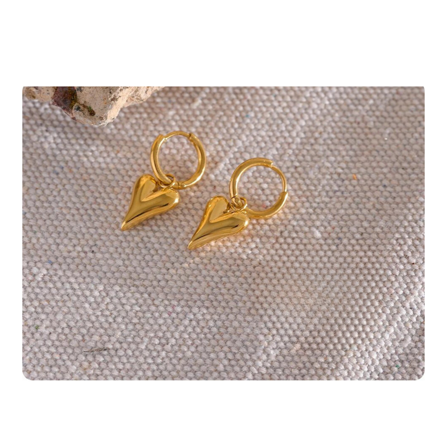 Heart Huggies and Studs