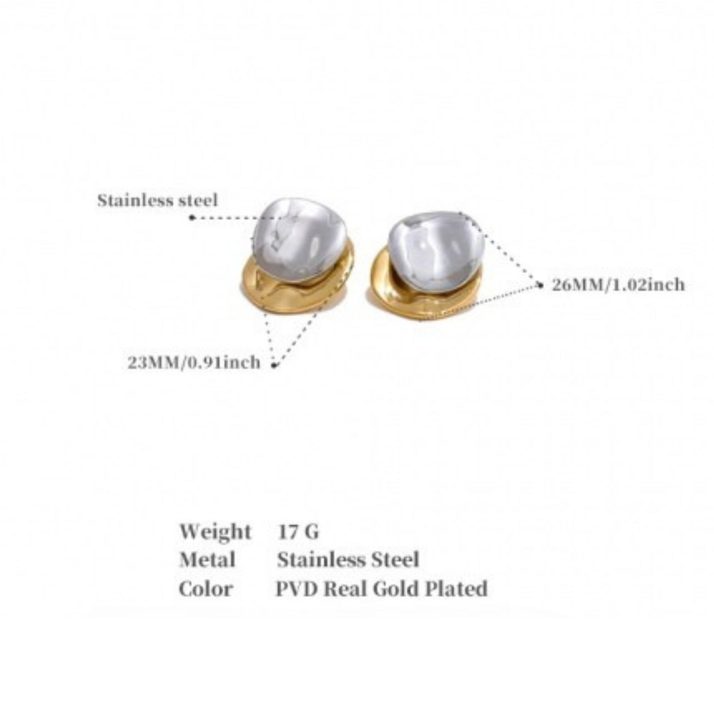 Asymmetrical Circle Earrings