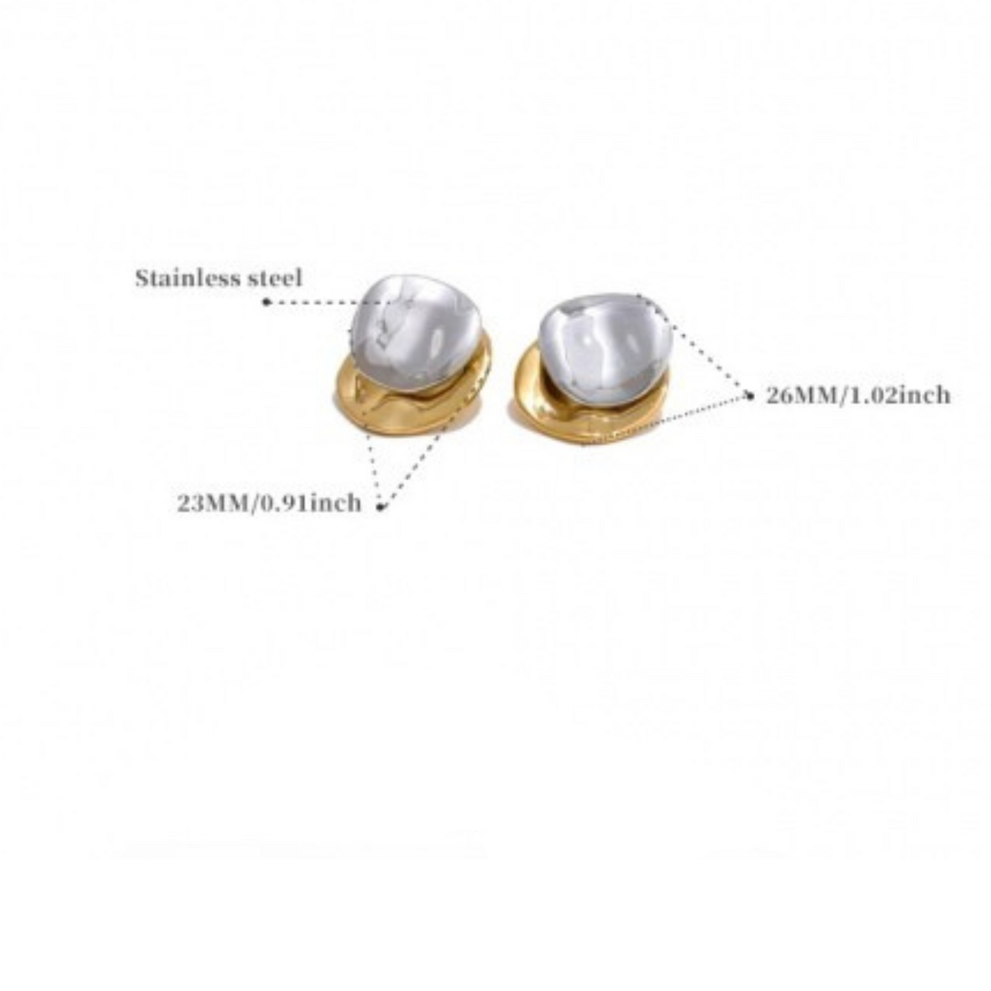 Asymmetrical Circle Earrings