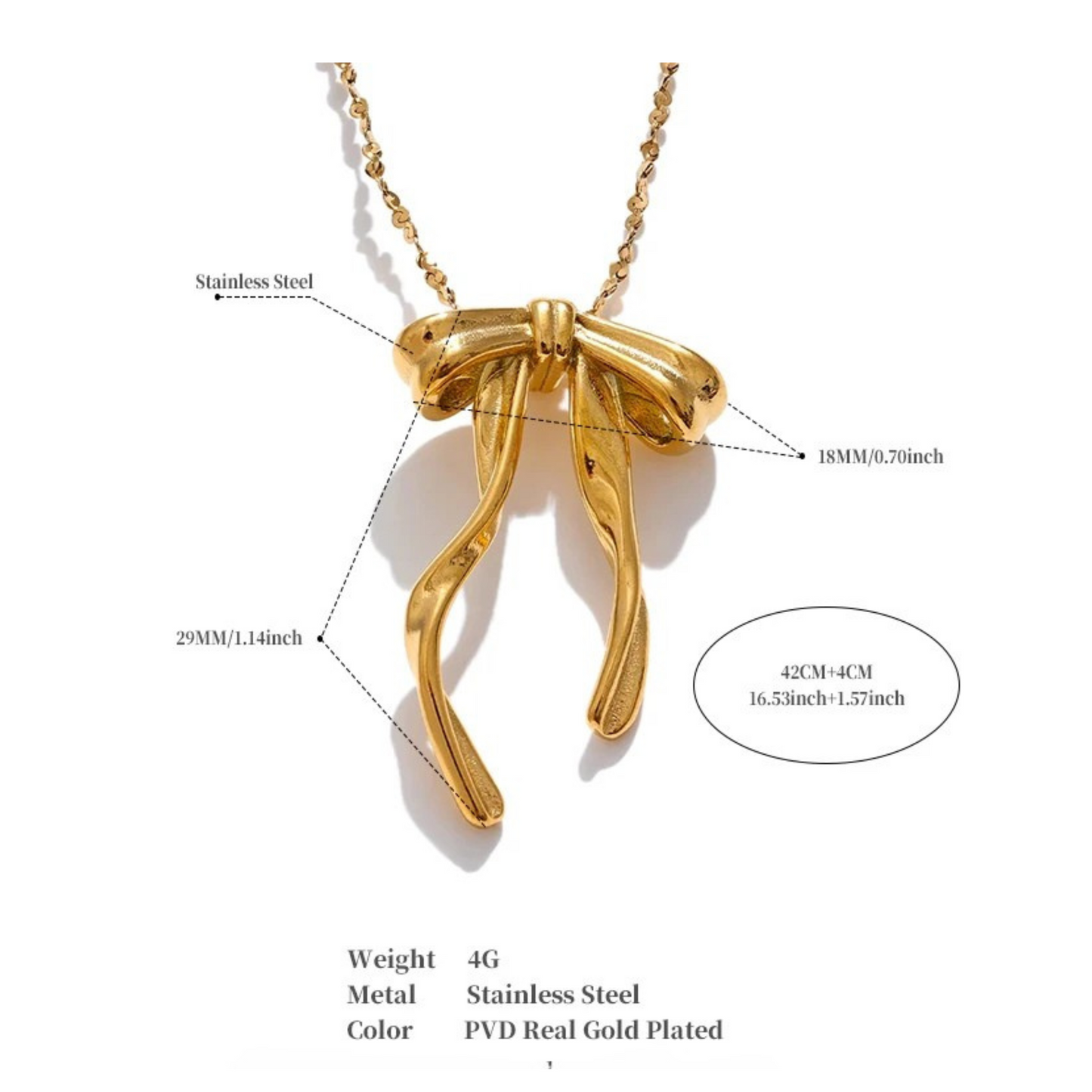 Pretty Bow Necklace