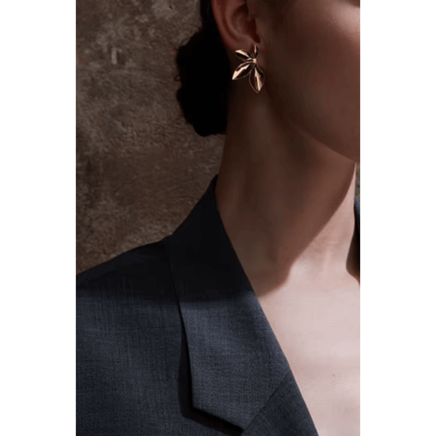 Fanned Out Floral Studs