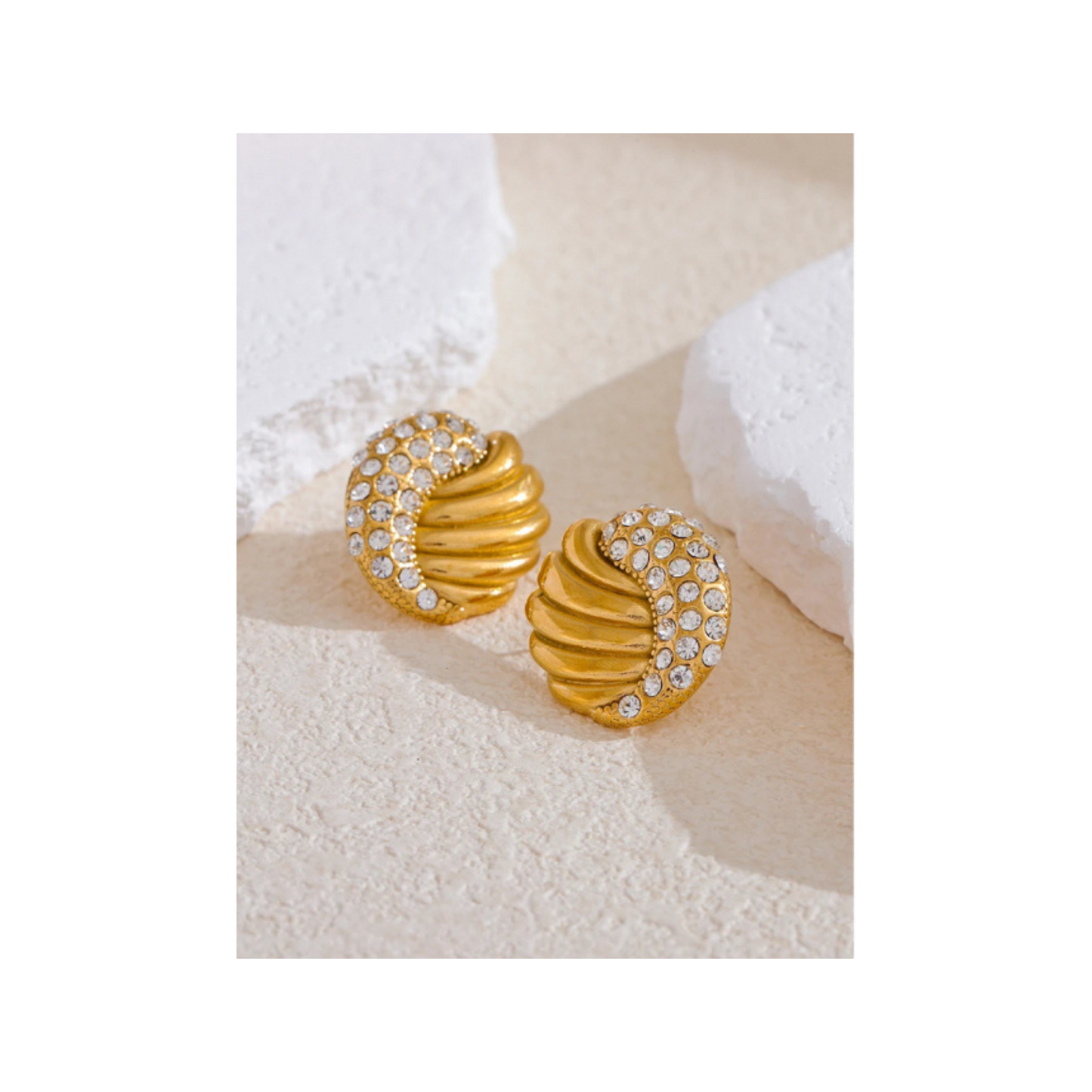 Vintage Inspired Button Earrings