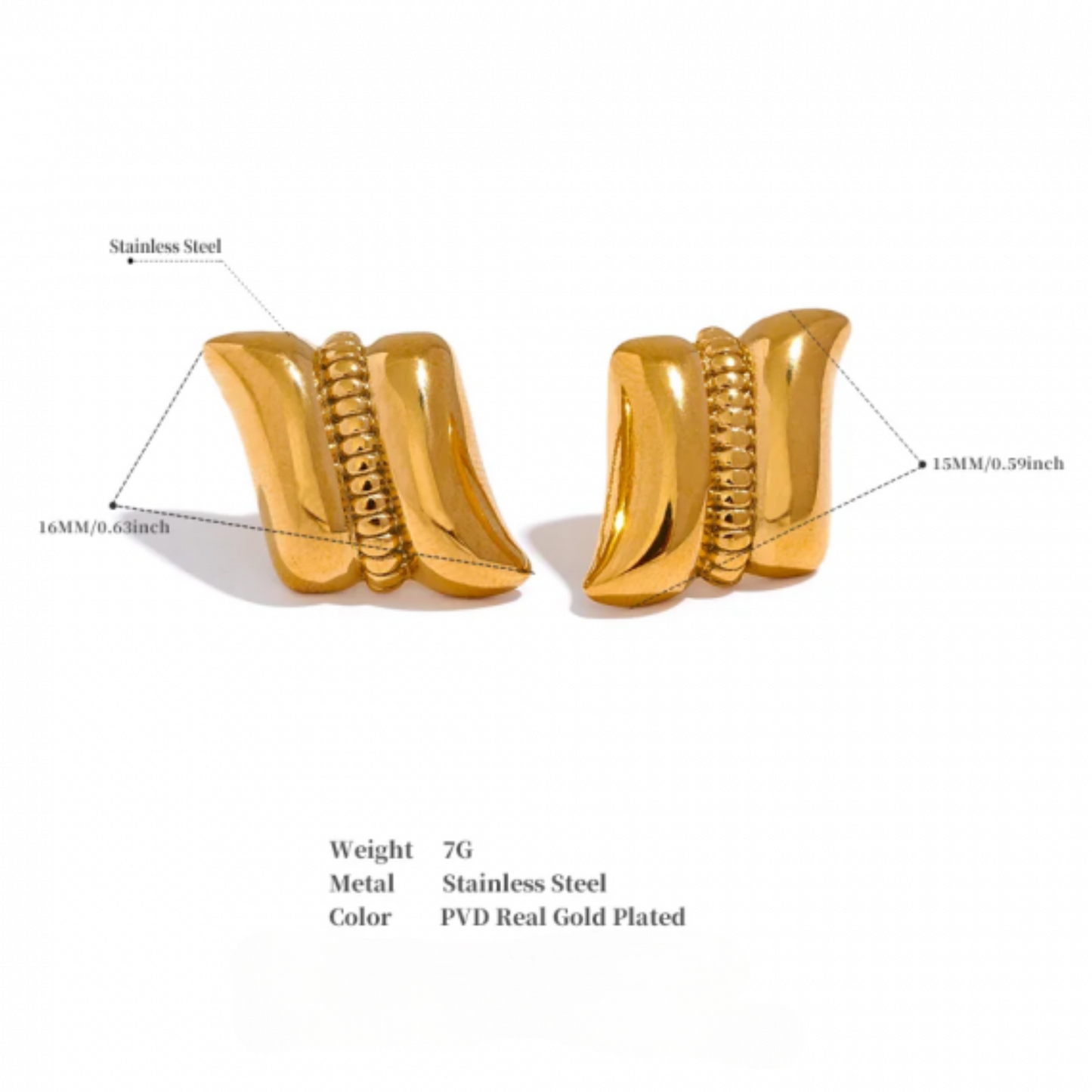 Vintage inspired Studs