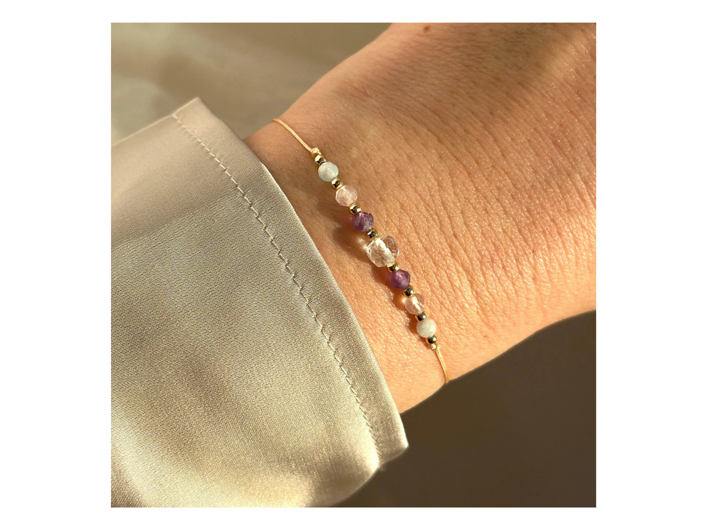 Aquarius Gemstone Constellation Bracelet