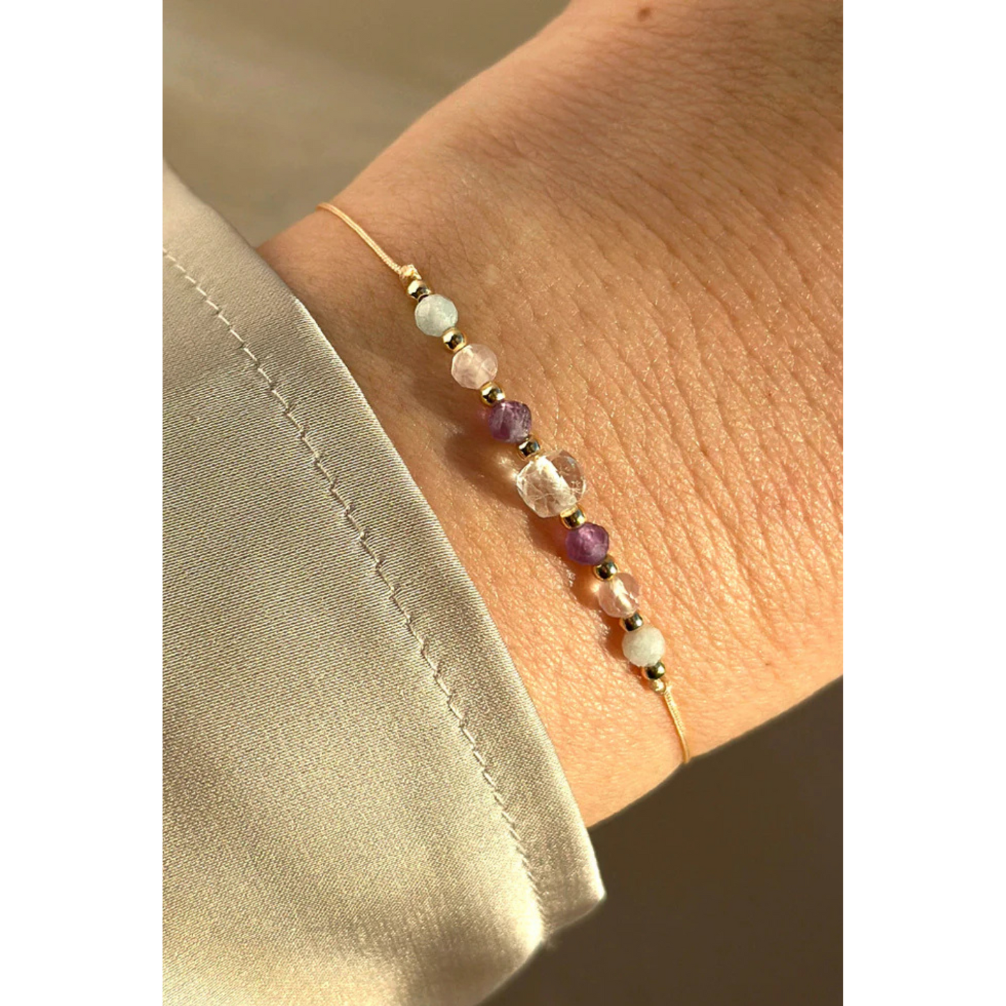 Aquarius Gemstone Constellation Bracelet