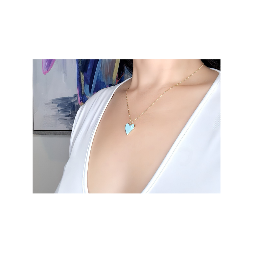 Tiffany Blue Heart Necklace