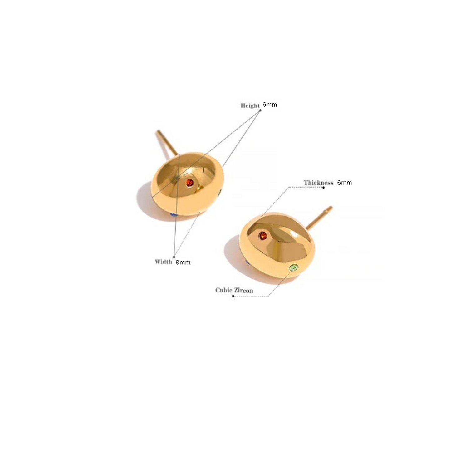 The Perfectly Imperfect Stud Earrings