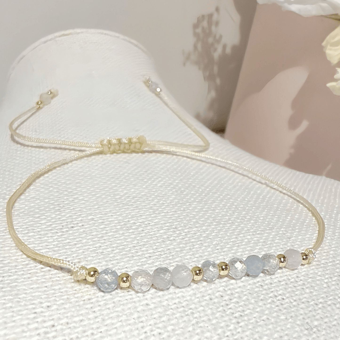 Aquamarine Gemstone Bracelet-March Birthstone