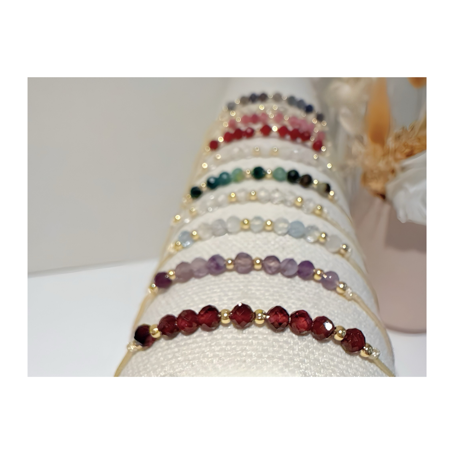 Aquamarine Gemstone Bracelet-March Birthstone