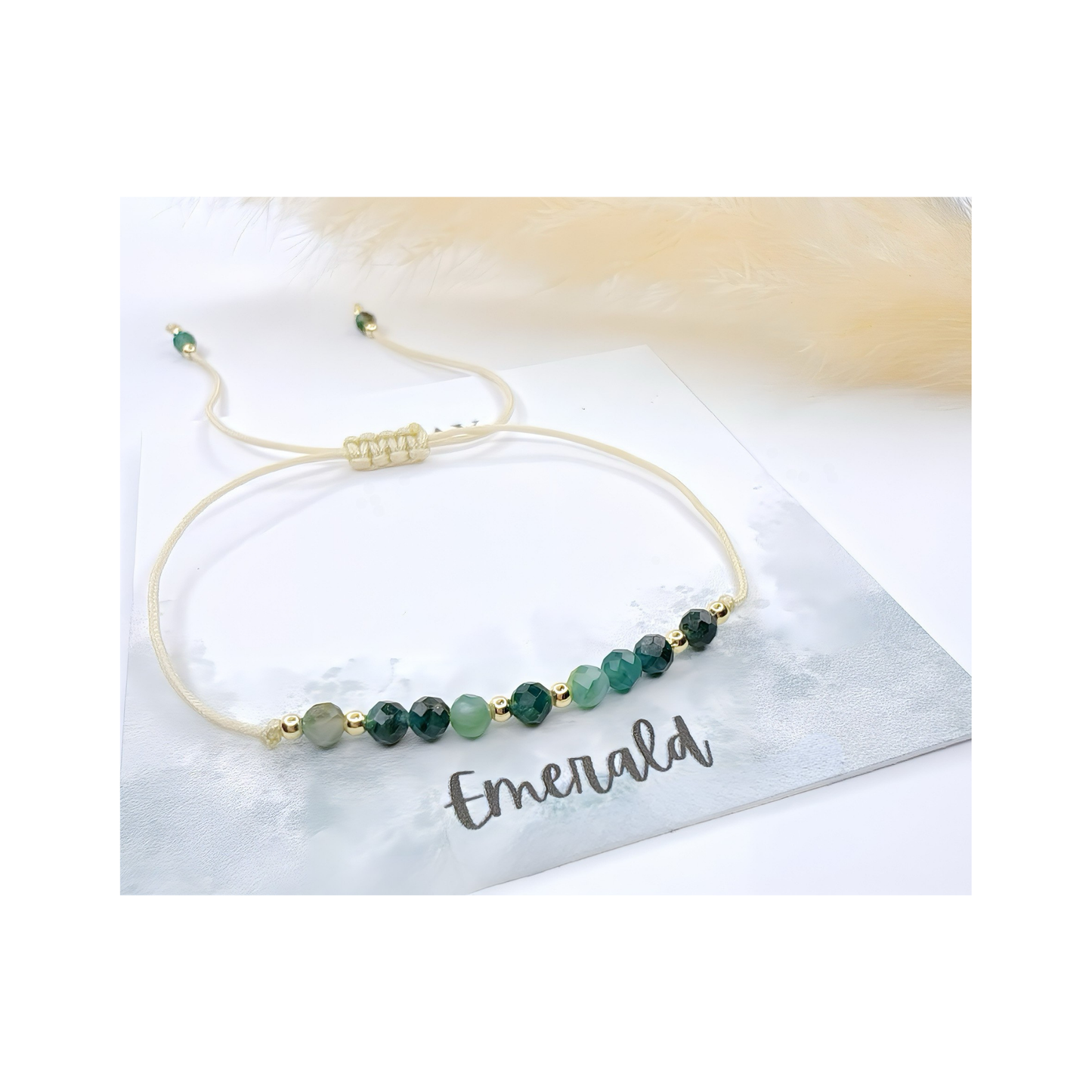 Emerald May Birthstone Bracelet