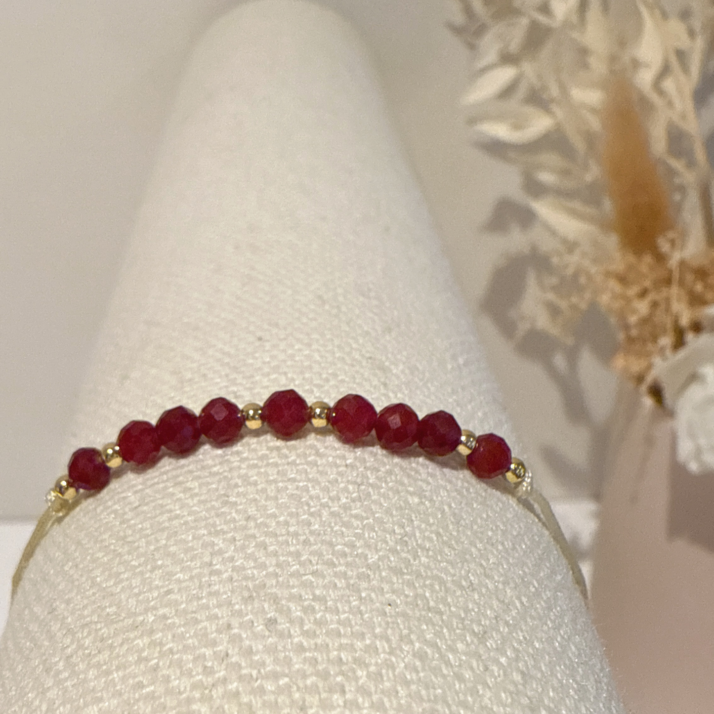Ruby Bracelet July Birthstone