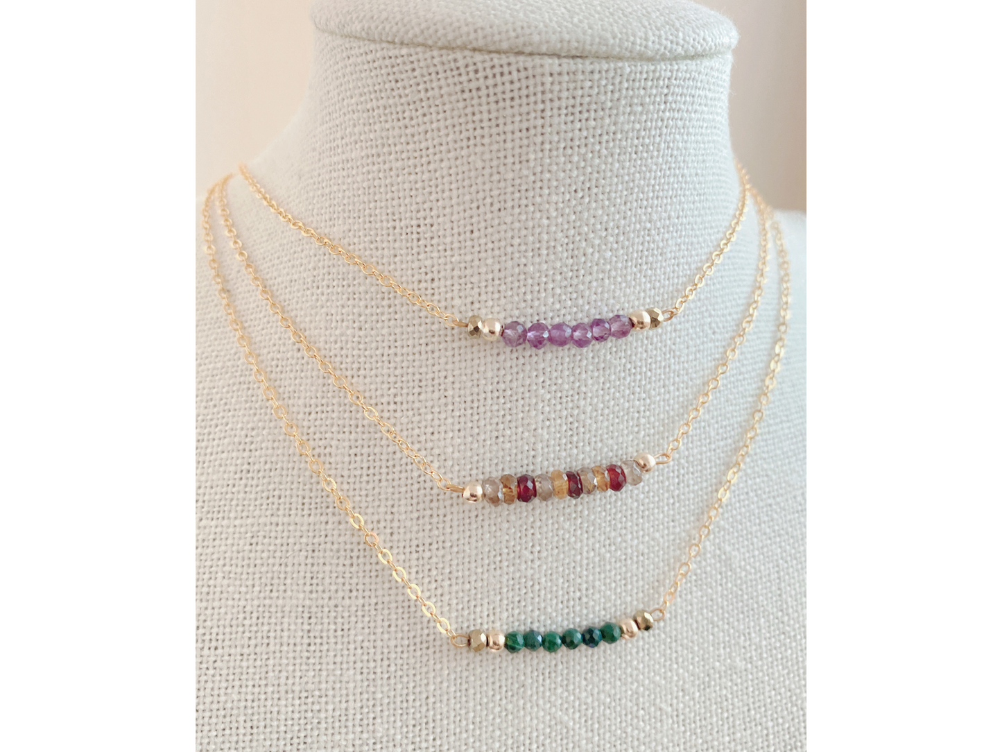 Amethyst Bar Necklace