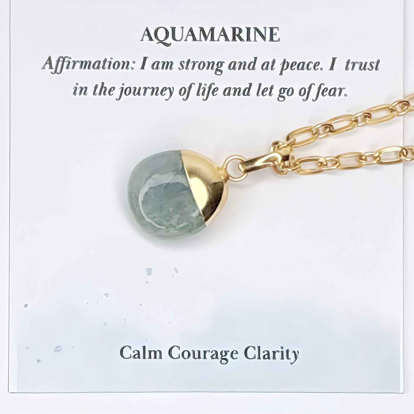 Aquamarine Pendant Necklace