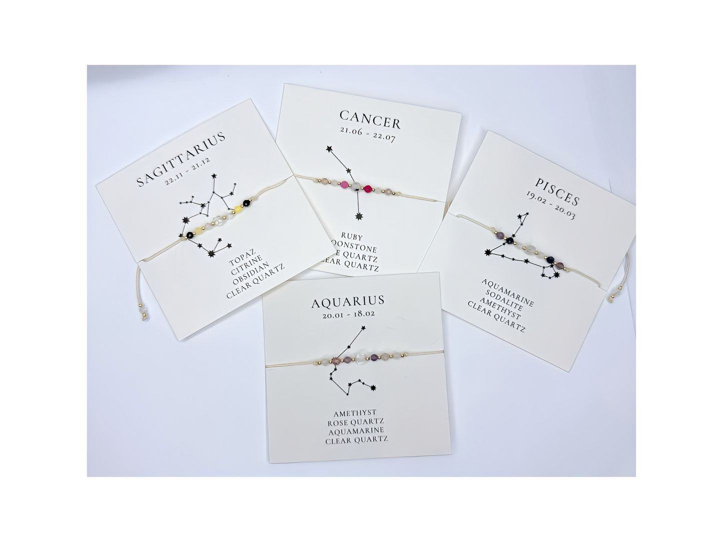 Aquarius Gemstone Constellation Bracelet