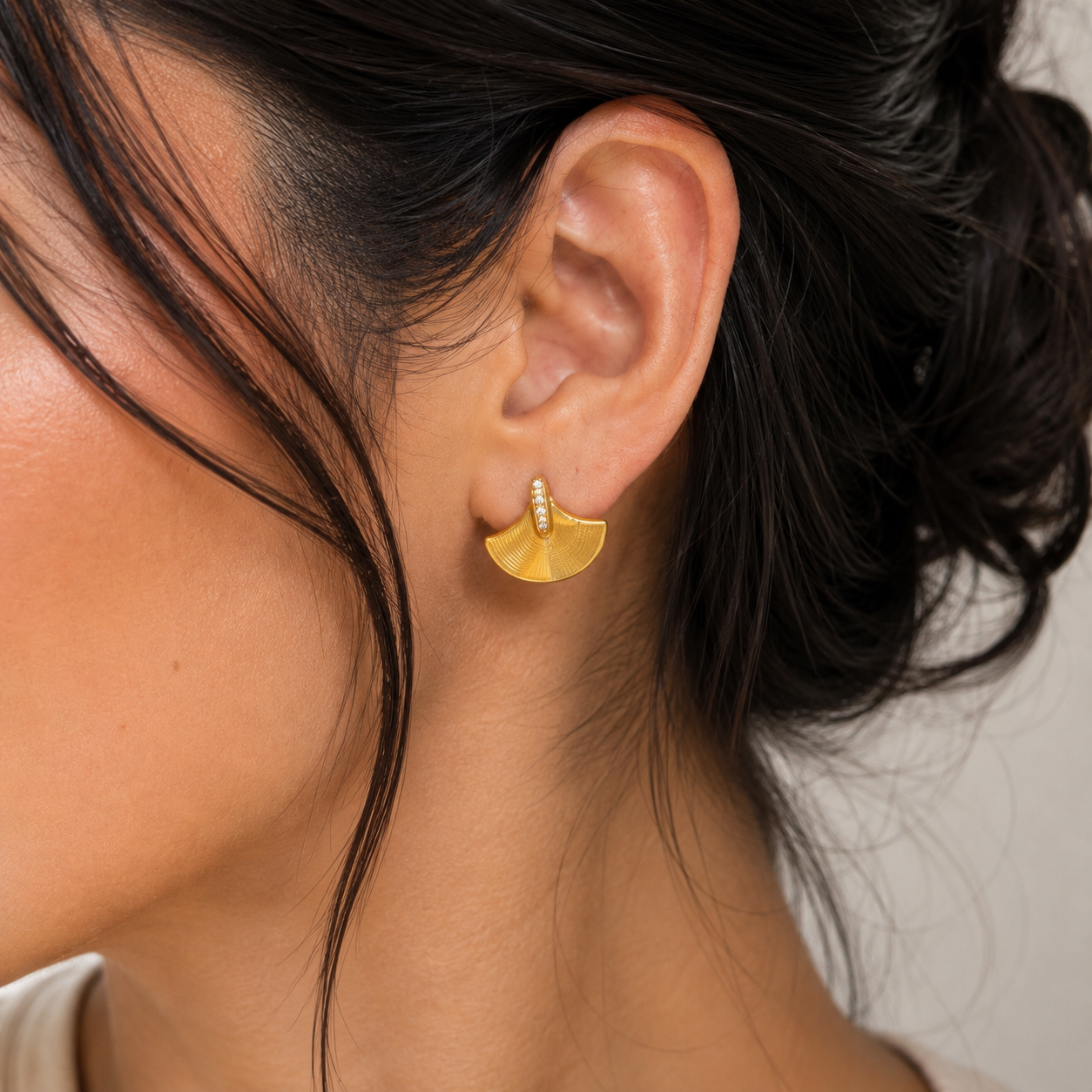 Vintage Inspired Fan Earrings