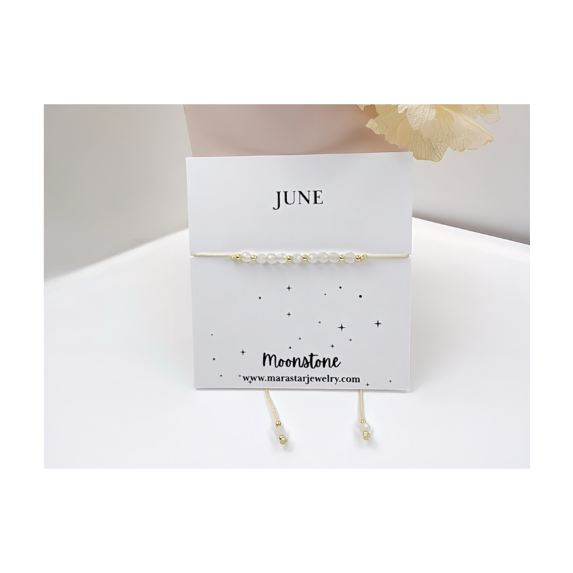 Moonstone June Birthstone Bracelet