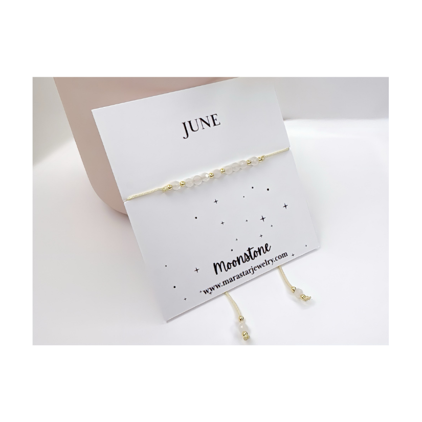 Moonstone June Birthstone Bracelet