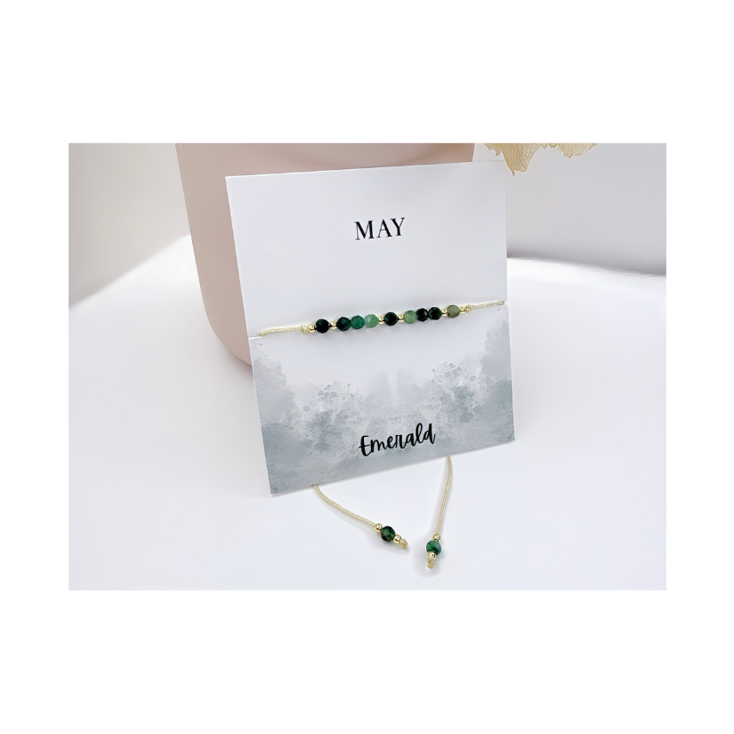 Emerald May Birthstone Bracelet