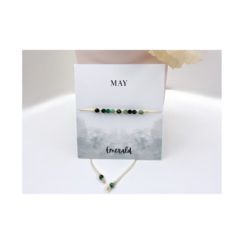 Emerald May Birthstone Bracelet