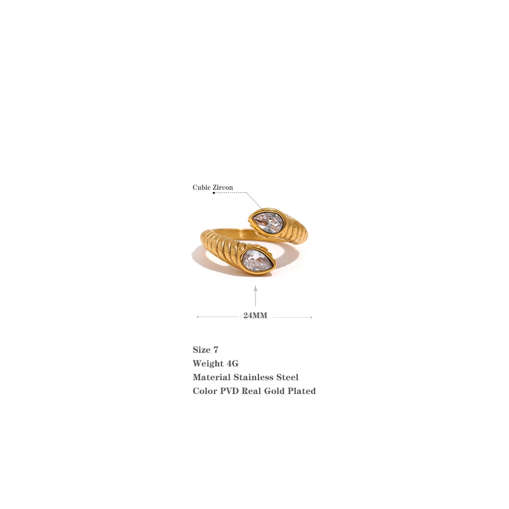 Wrap Around Jewel Ring