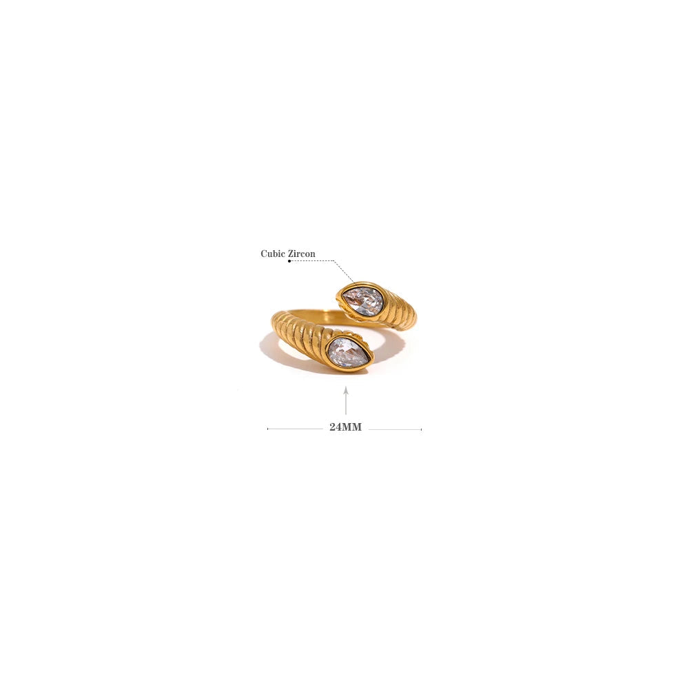Wrap Around Jewel Ring