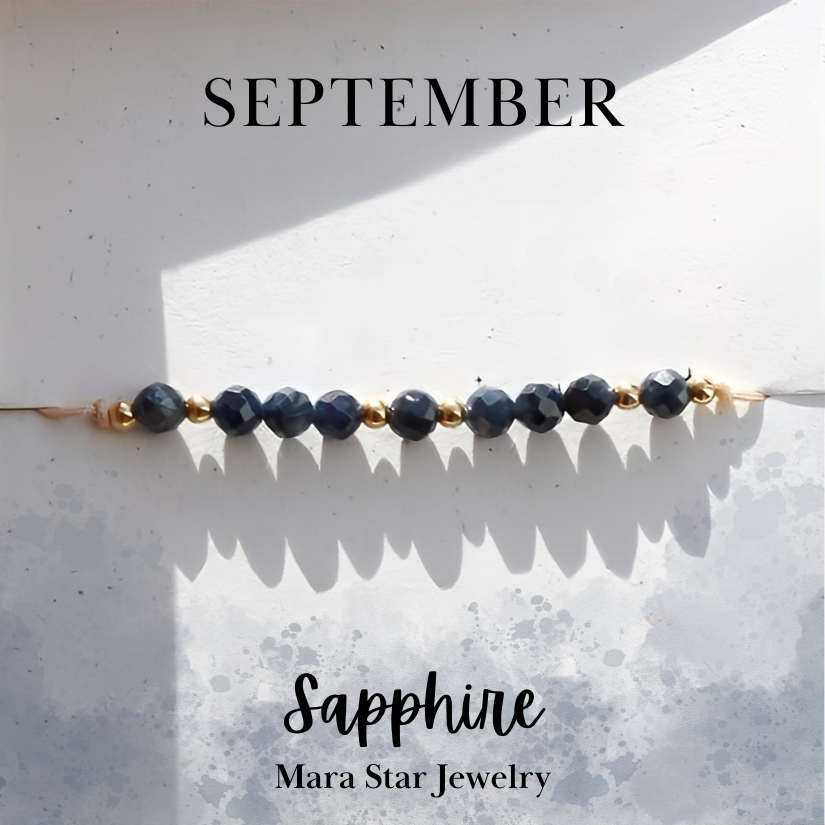 September Gemstone Bracelet-Tanzanite Birthstone