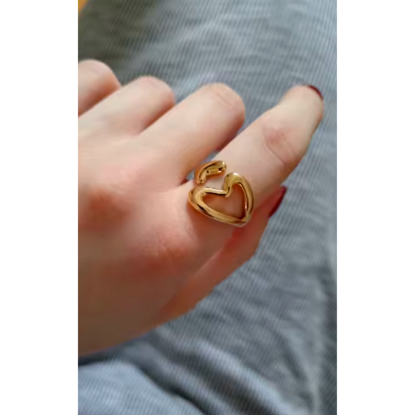 Open Wrap Heart Ring