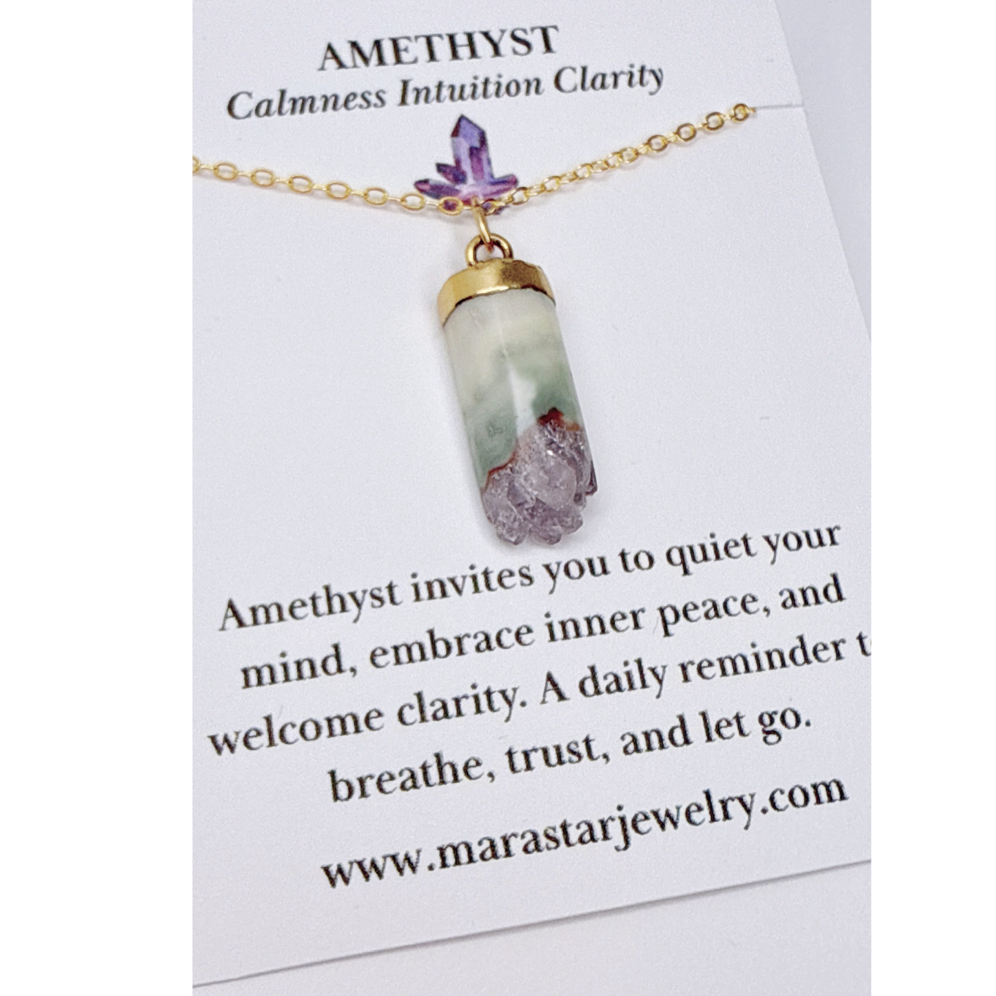 Amethyst Pendant Necklace