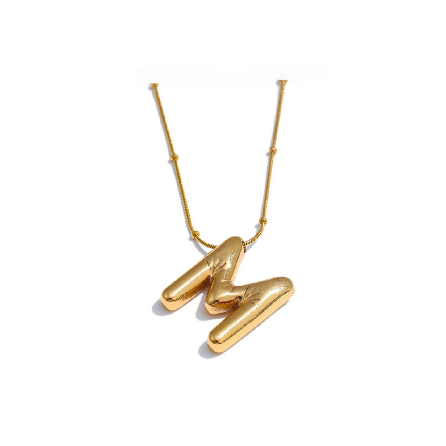 Balloon Bubble Initial Pendants