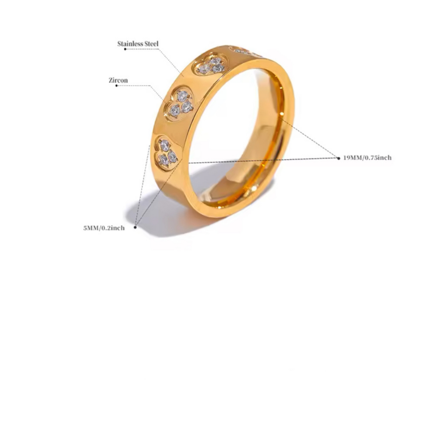 The Perfect Heart Jewel Band Ring