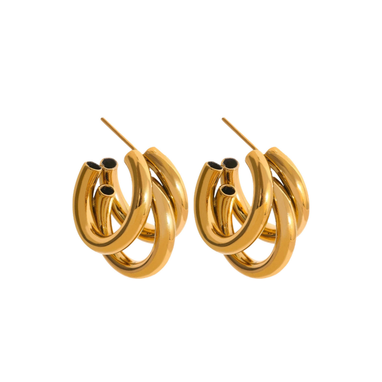 Triple Hoop Earring