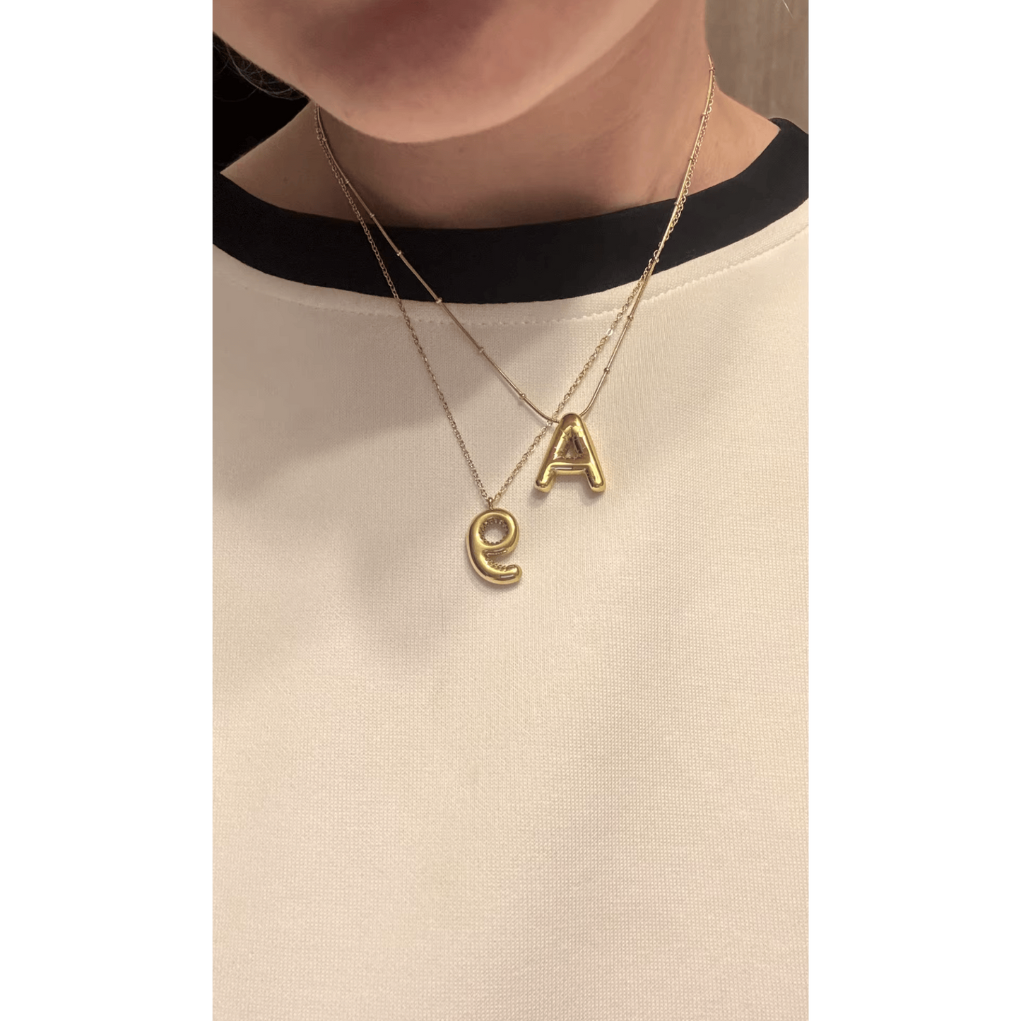 Balloon Bubble Initial Pendants