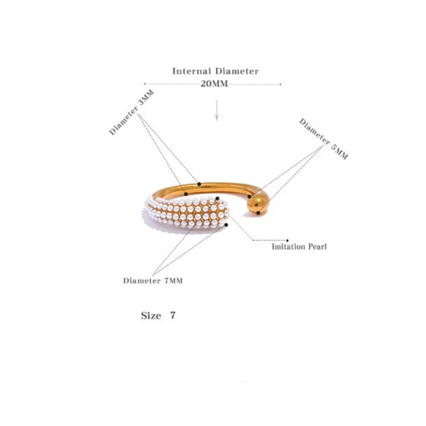 That's A Wrap Pearl Wrap Around Ring