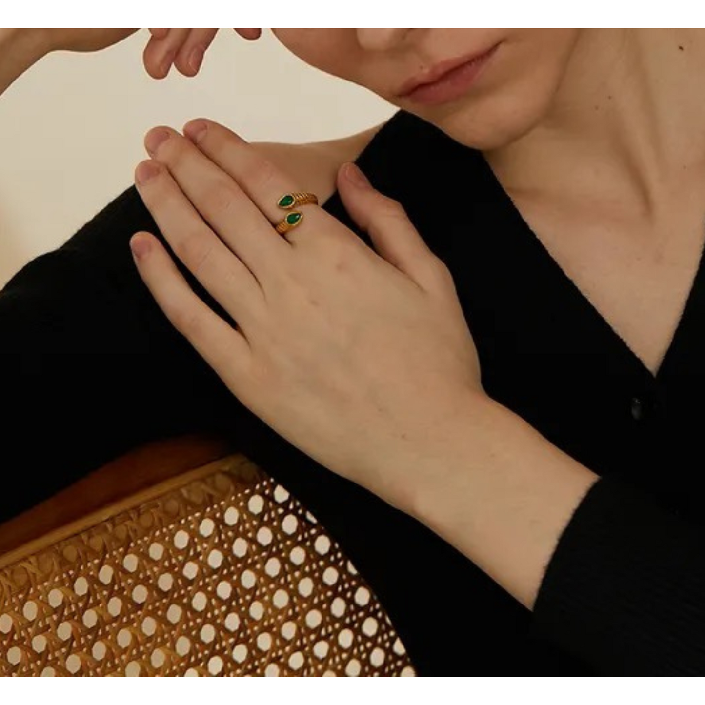 Wrap Around Jewel Ring