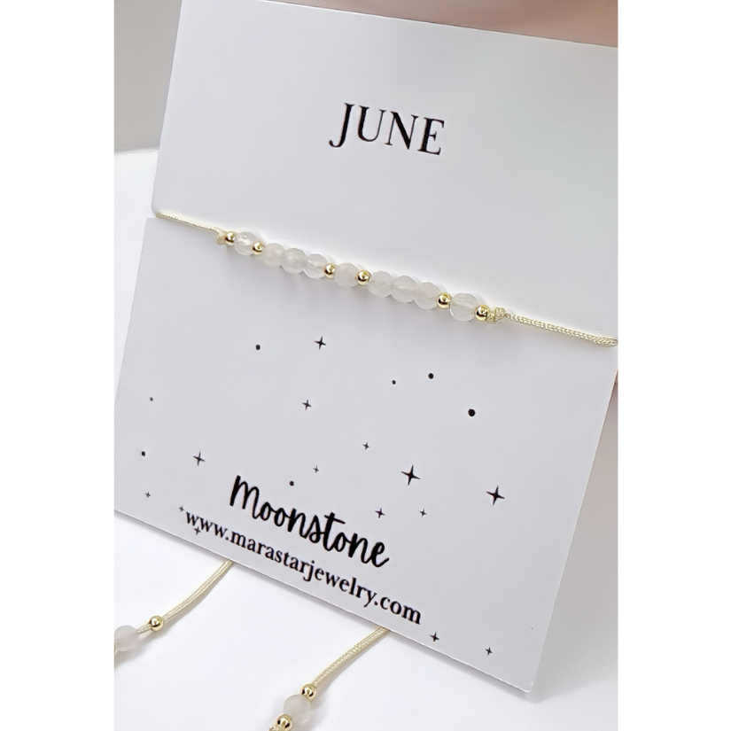 Moonstone June Birthstone Bracelet