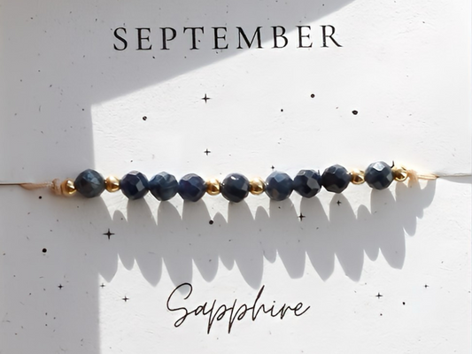 September Gemstone Bracelet-Tanzanite Birthstone
