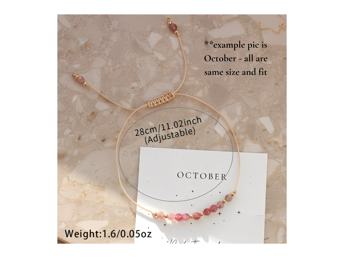 September Gemstone Bracelet-Tanzanite Birthstone