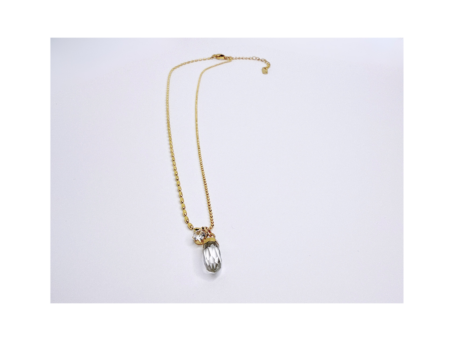 Clear Quartz Spike Necklace