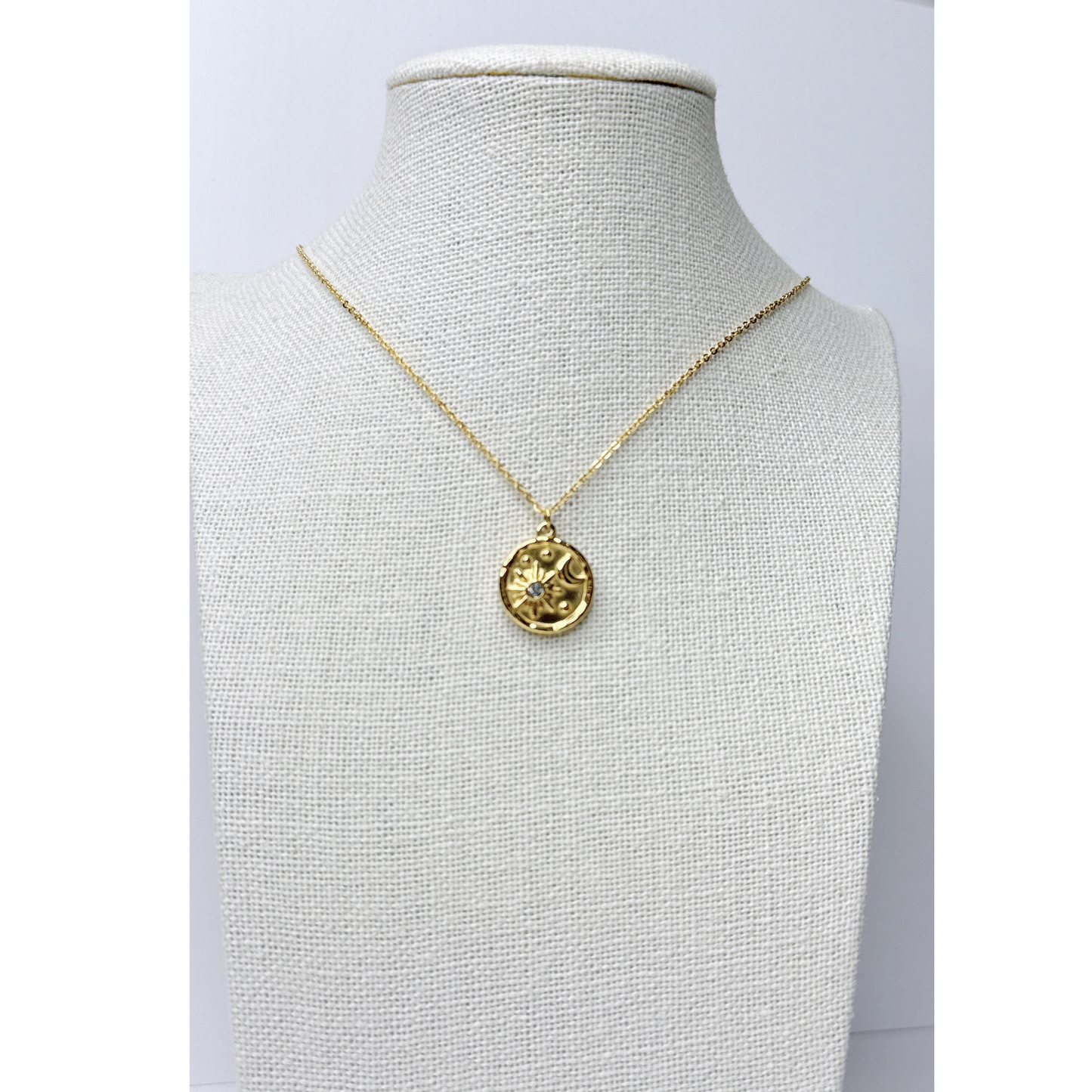 Sun Moon Pendant Necklace