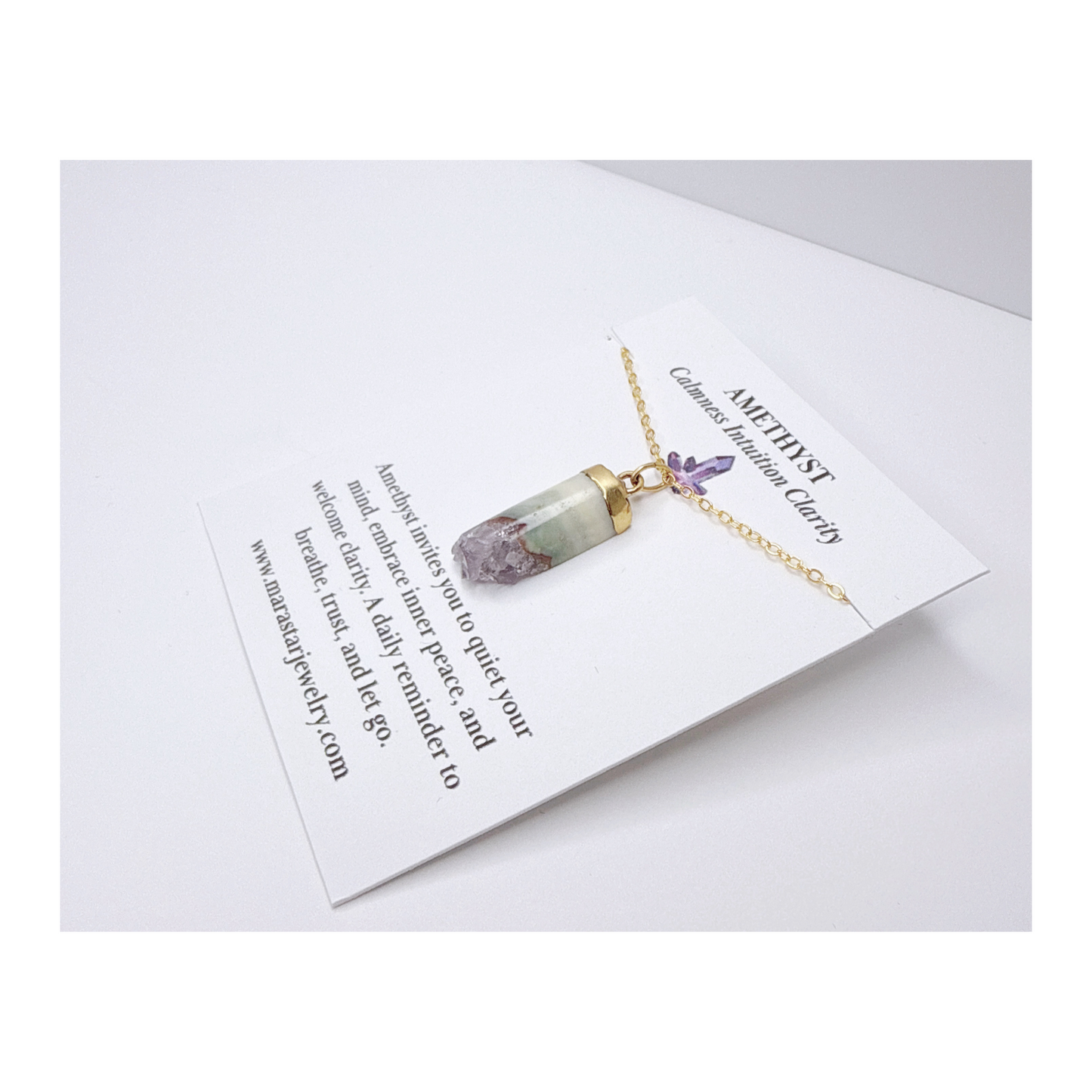Amethyst Pendant Necklace