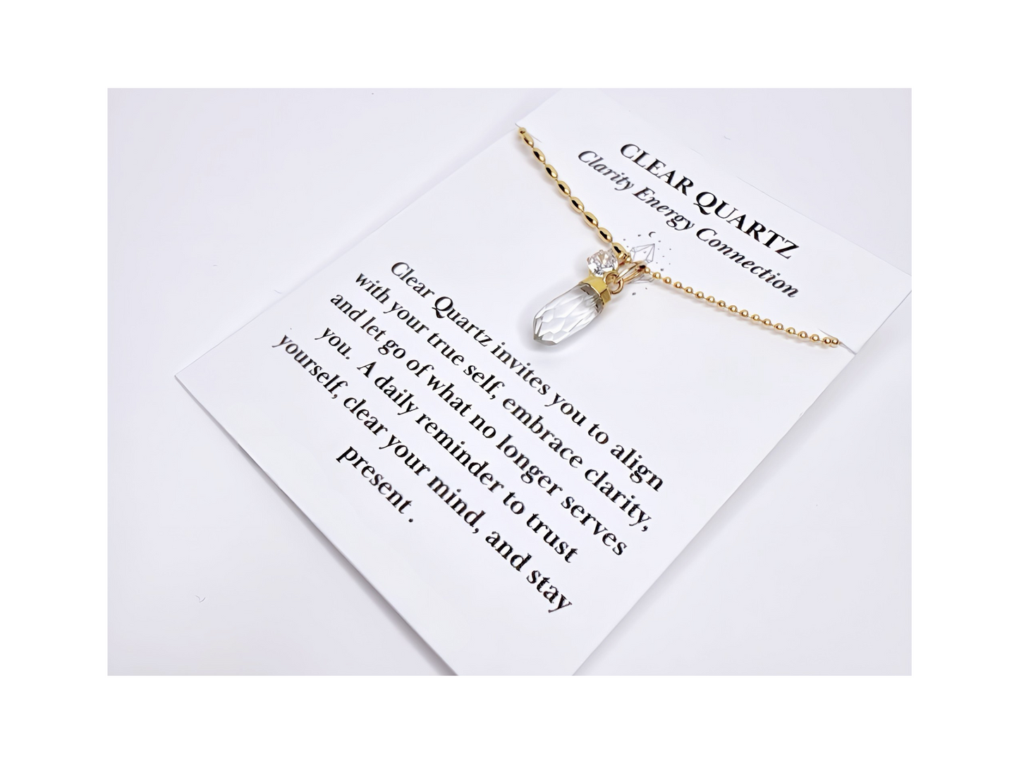 Clear Quartz Spike Necklace